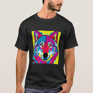 Pop Wolf Fun Cute Trendy For Men Women & Kids T-Shirt