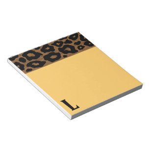 Pop Wood Leopard Pattern Notepad