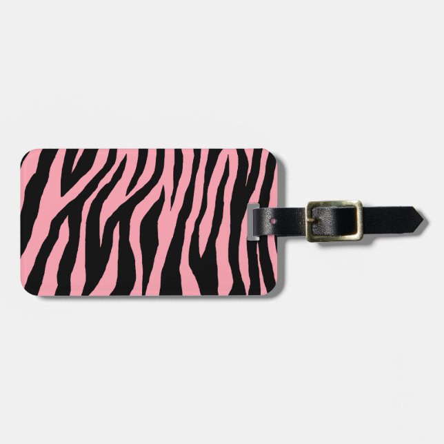 Pop Zebra Luggage Tag (Front Horizontal)