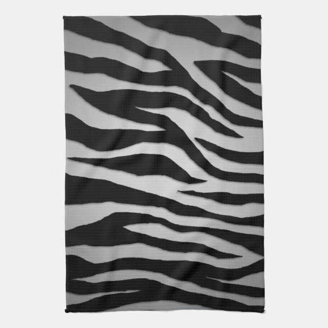 Pop Zebra Tea Towel (Vertical)