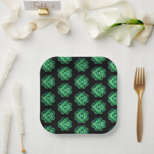 PopArt Celtic Knot Paper Plates
