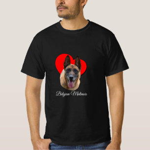 PopArt Colourful Belgian Malinois Heart Love T-Shirt