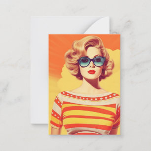 Popart design, Retro inspired Card