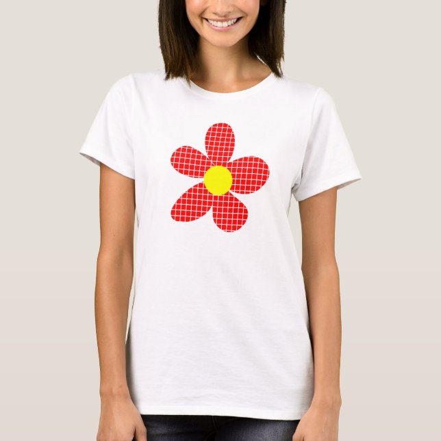 Popart Flower - Customised T-Shirt (Front)