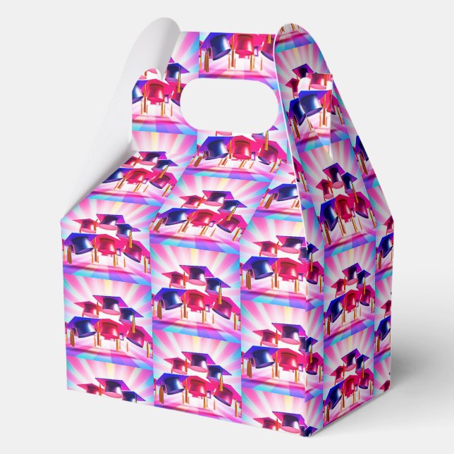 PopArt Graduation Hats Favour Box (Back)