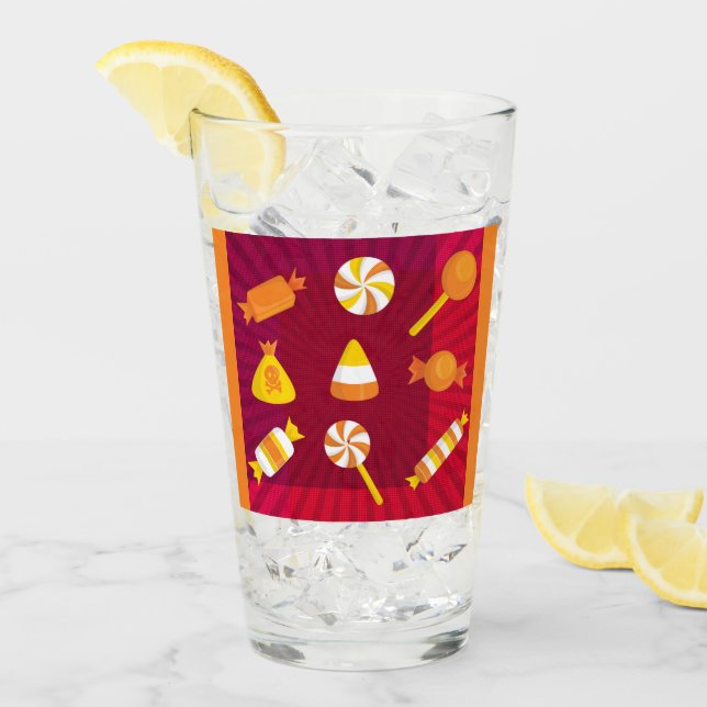 PopArt Halloween Candy Glass (Front Ice)