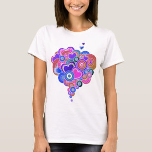 PopArt Purple Hearts T-Shirt