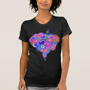 PopArt Purple Hearts T-Shirt