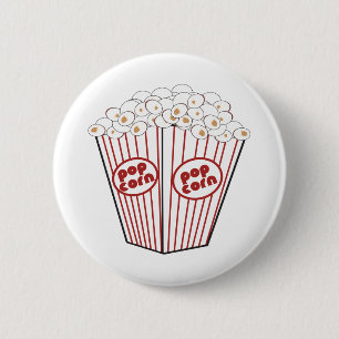 Popcorn 6 Cm Round Badge