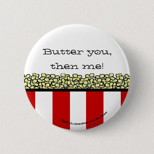Popcorn 6 Cm Round Badge