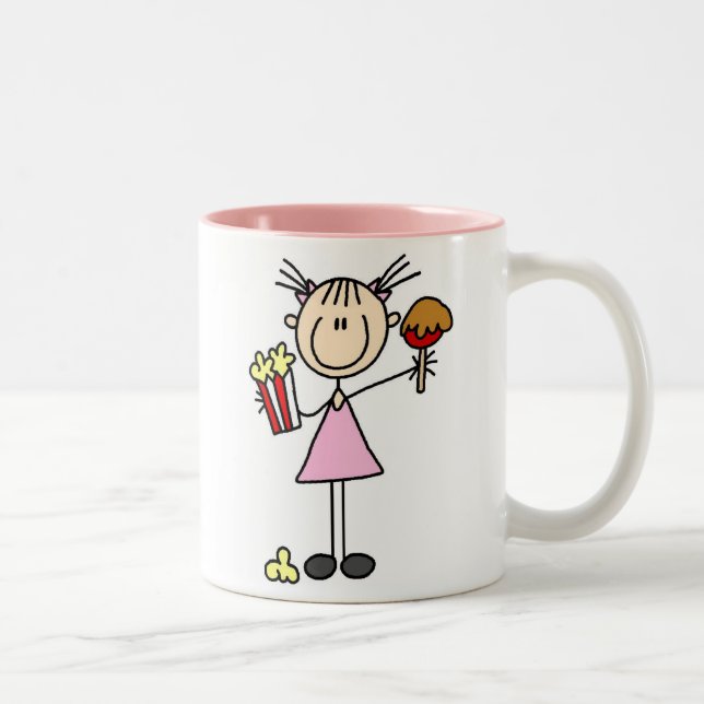 Popcorn And Caramel Apple At The Fair Mug (Right)