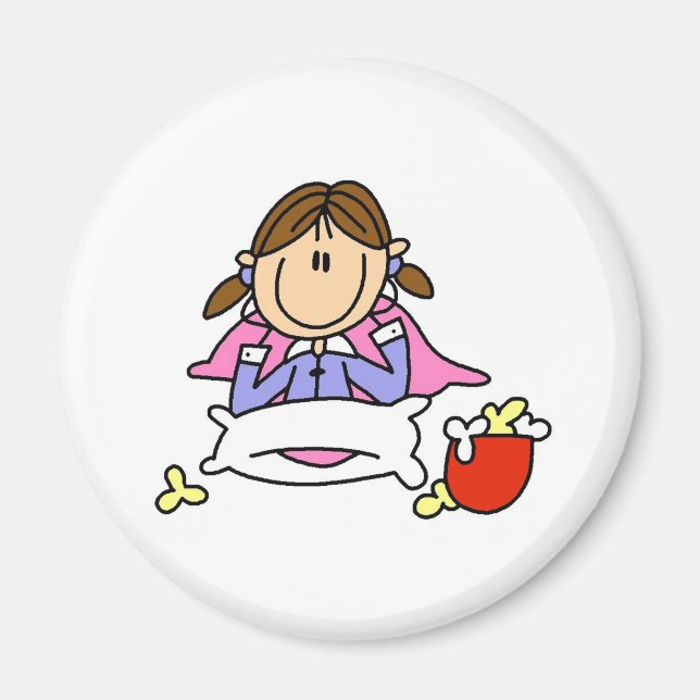 Popcorn And Pyjamas Magnet (Front)