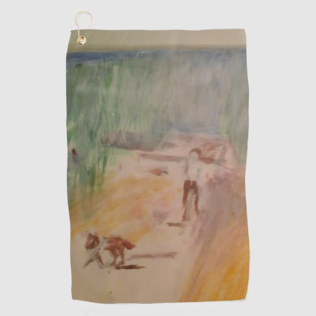 Popcorn Anime Abstract Golf Towel (Front)