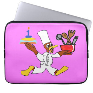 Popcorn Anime Chef Ducky Kazoo Pink Electronics Ba Laptop Sleeve