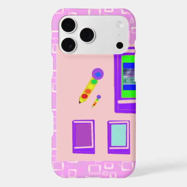 Popcorn Anime Karaoke in Pink Circuit Case (Back)