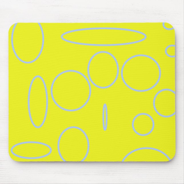 Popcorn Anime Loops Geometric Mouse Mat (Front)