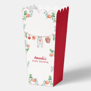 Popcorn Apple Garden Clothesline Baby Shower Favour Box