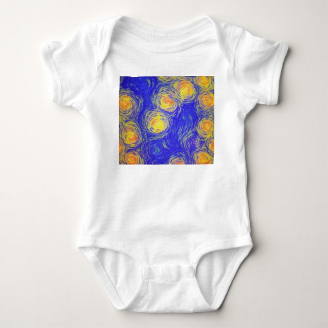 Popcorn Art Baby Bodysuit (Front)