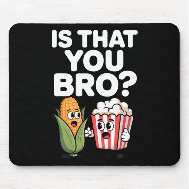 Popcorn Art For Pop Corn Popcorn Mouse Mat (Front)