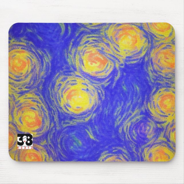 Popcorn Art Mouse Mat (Front)