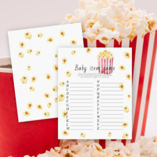 Popcorn - Baby Item Game. Baby Shower Game