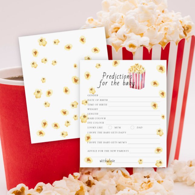 Popcorn baby shower Predictions and advice baby (Creator Uploaded)