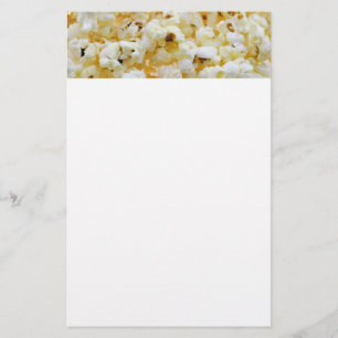 Popcorn background stationery