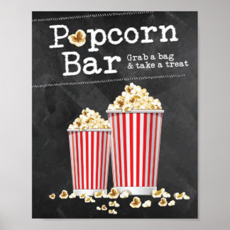 Popcorn Bar Sign
