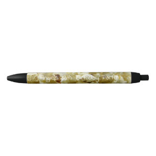 popcorn birthday black ink pen