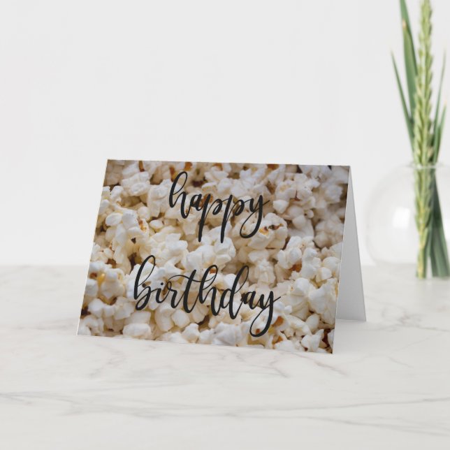 Popcorn Birthday Card (Front)