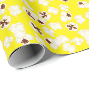 Popcorn Birthday Party Movie Theater Wrapping Paper
