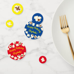 Popcorn Birthday Party Movie Theatre Confetti