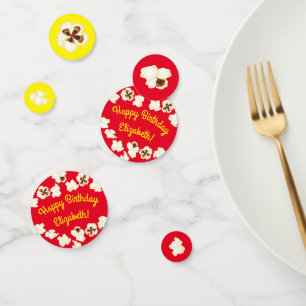 Popcorn Birthday Party Movie Theatre Confetti