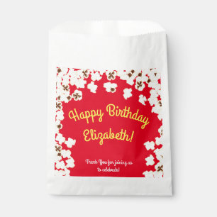 Popcorn Birthday Party Movie Theatre Favour Bags