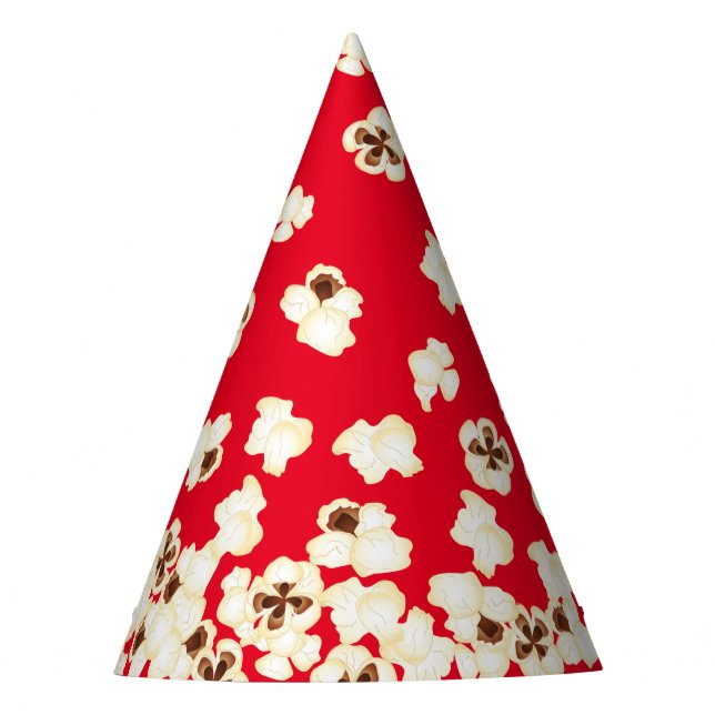 Popcorn Birthday Party Movie Theatre Hat (Front)