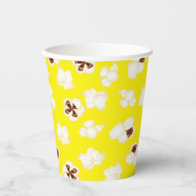 Popcorn Birthday Party Movie Theatre Paper Cups (Front)