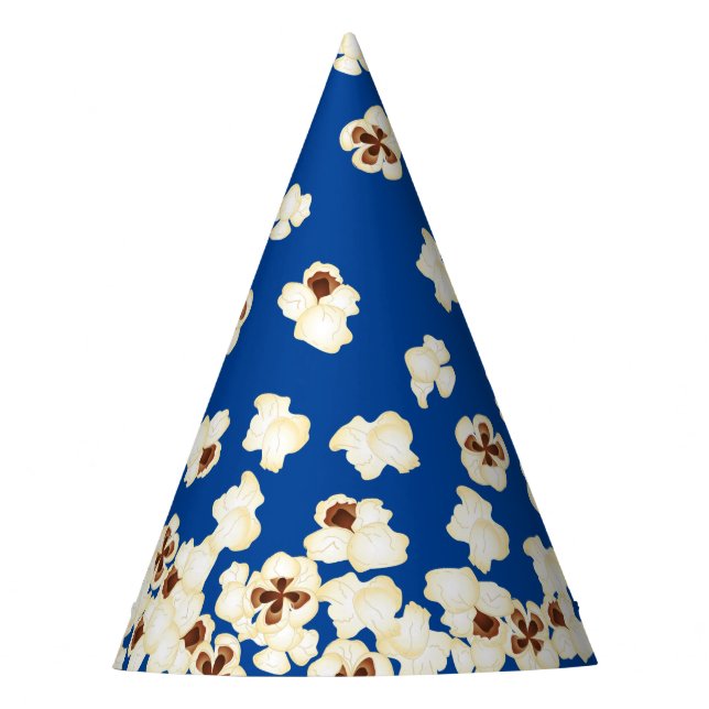 Popcorn Birthday Party Movie Theatre Party Hat (Front)