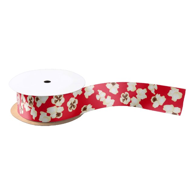 Popcorn Birthday Party Movie Theatre Satin Ribbon (Spool)