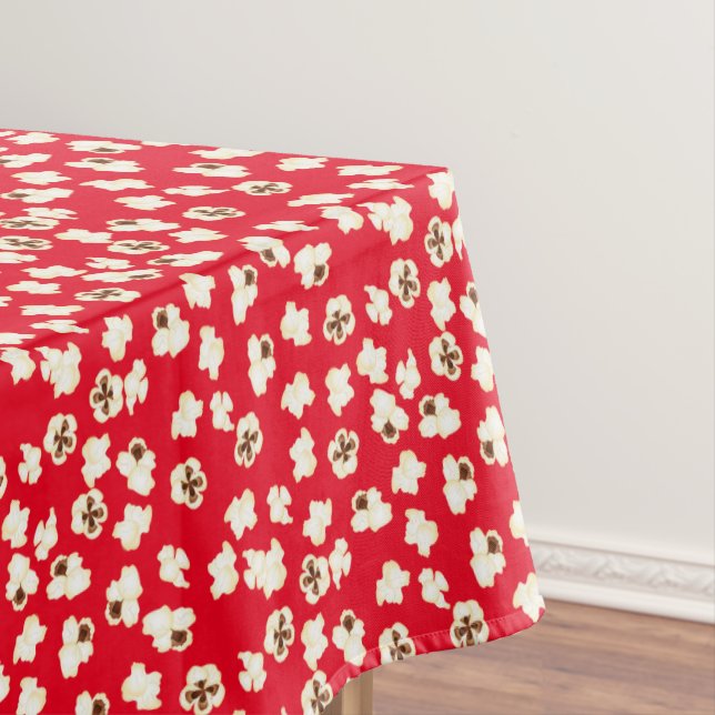 Popcorn Birthday Party Movie Theatre Tablecloth (In Situ)