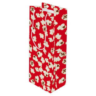 Popcorn Birthday Party Movie Theatre Wine Gift Bag