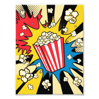 Popcorn blast photo print