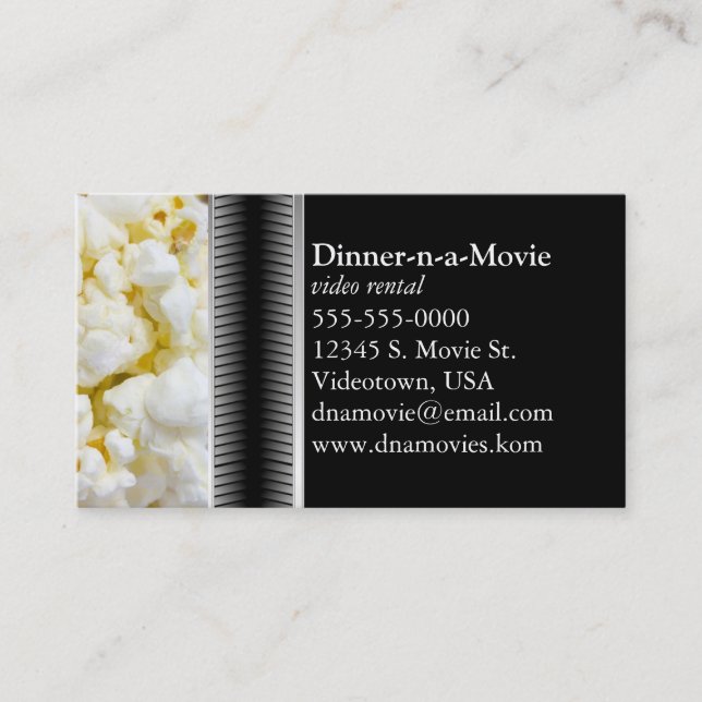 Popcorn Business Cards (Front)