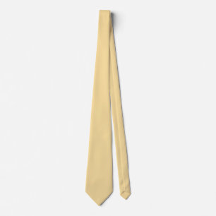 Popcorn Butter Yellow Solid Colour Print Tie