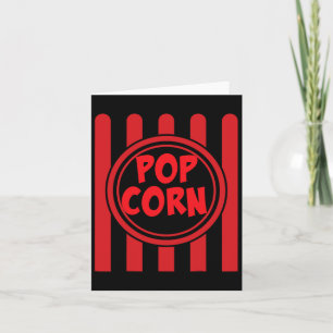 Popcorn Carnival Costume Shirt Funny Red White Str Card