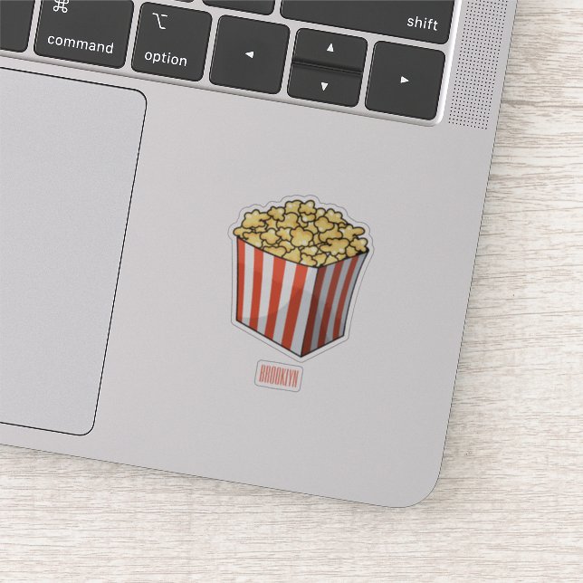 Popcorn cartoon illustration (Detail)