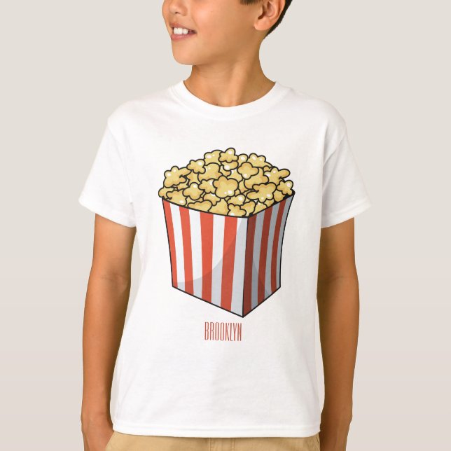 Popcorn cartoon illustration  T-Shirt (Front)