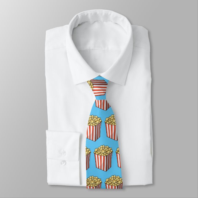 Popcorn cartoon illustration  tie (Tied)