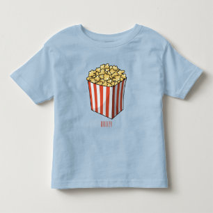 Popcorn cartoon illustration toddler T-Shirt
