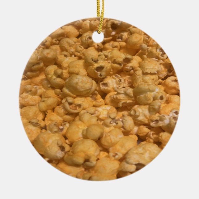 Popcorn Ceramic Tree Decoration (Front)