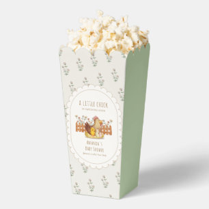 Popcorn Cottagecore Chicken Floral Baby Shower Favour Box